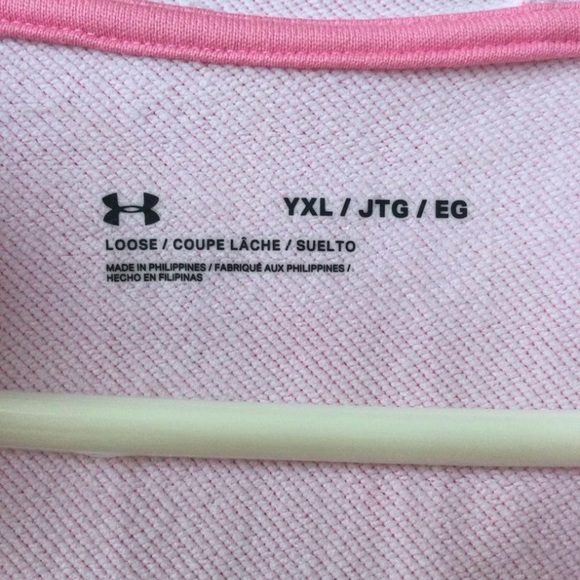 Under Armour Girls' Tech Terry Full Zip Hoodie, size YXL - Picture 7 of 8